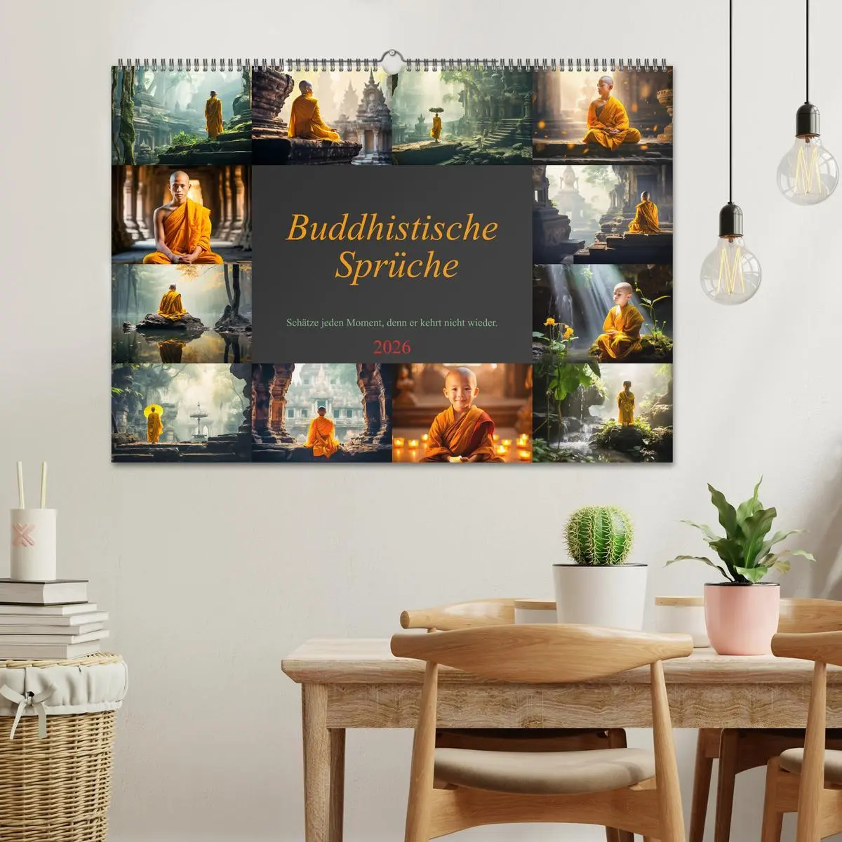 Bild: 9783457463338 | Buddhistische Sprüche (Wandkalender 2026 DIN A2 quer), CALVENDO...
