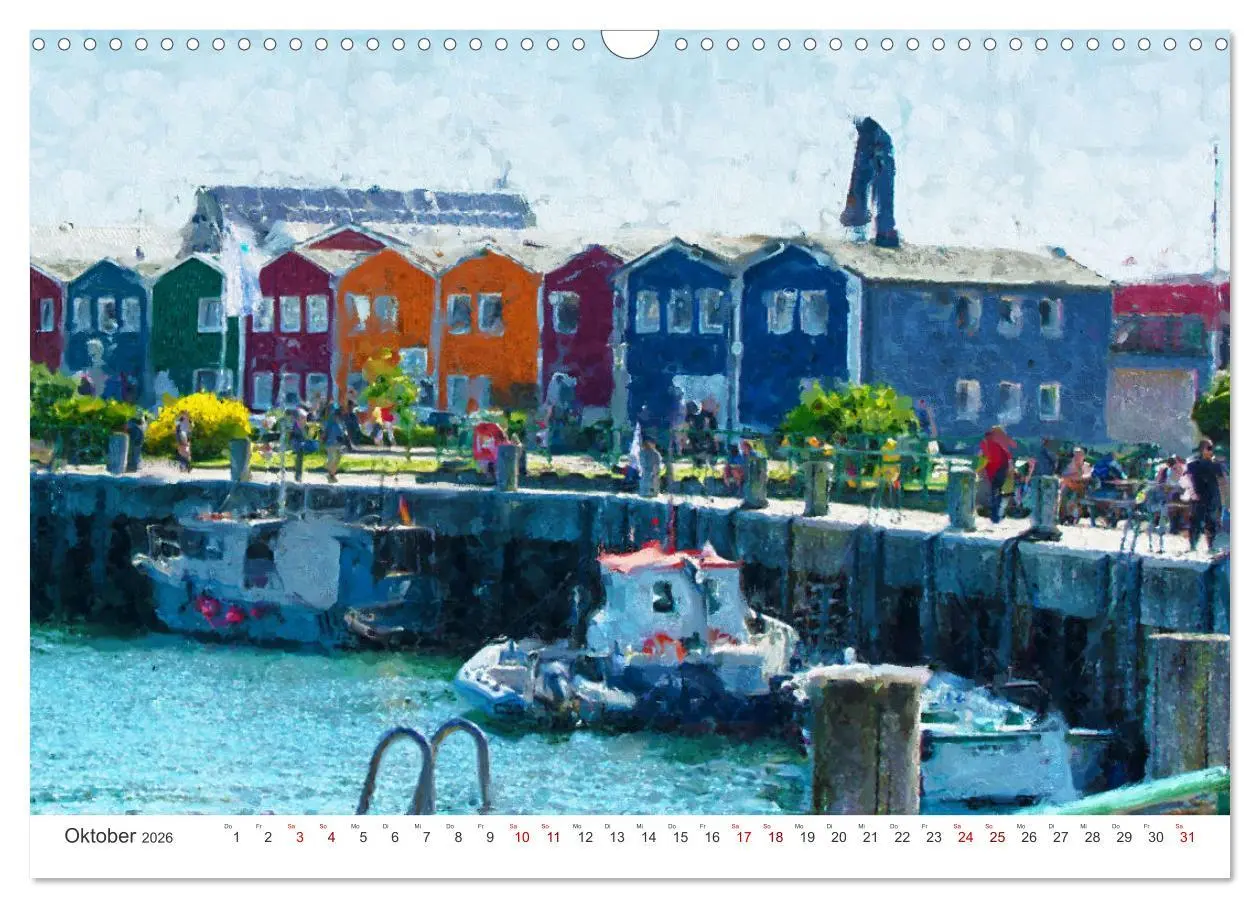 Bild: 9783457603338 | Nordseeinsel Helgoland - Ansichten der Insel in Acryl (Wandkalender...