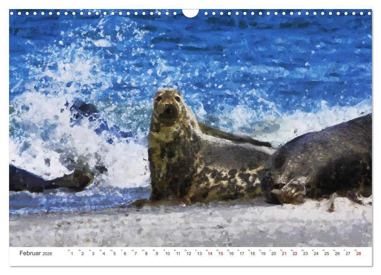 Bild: 9783457603338 | Nordseeinsel Helgoland - Ansichten der Insel in Acryl (Wandkalender...