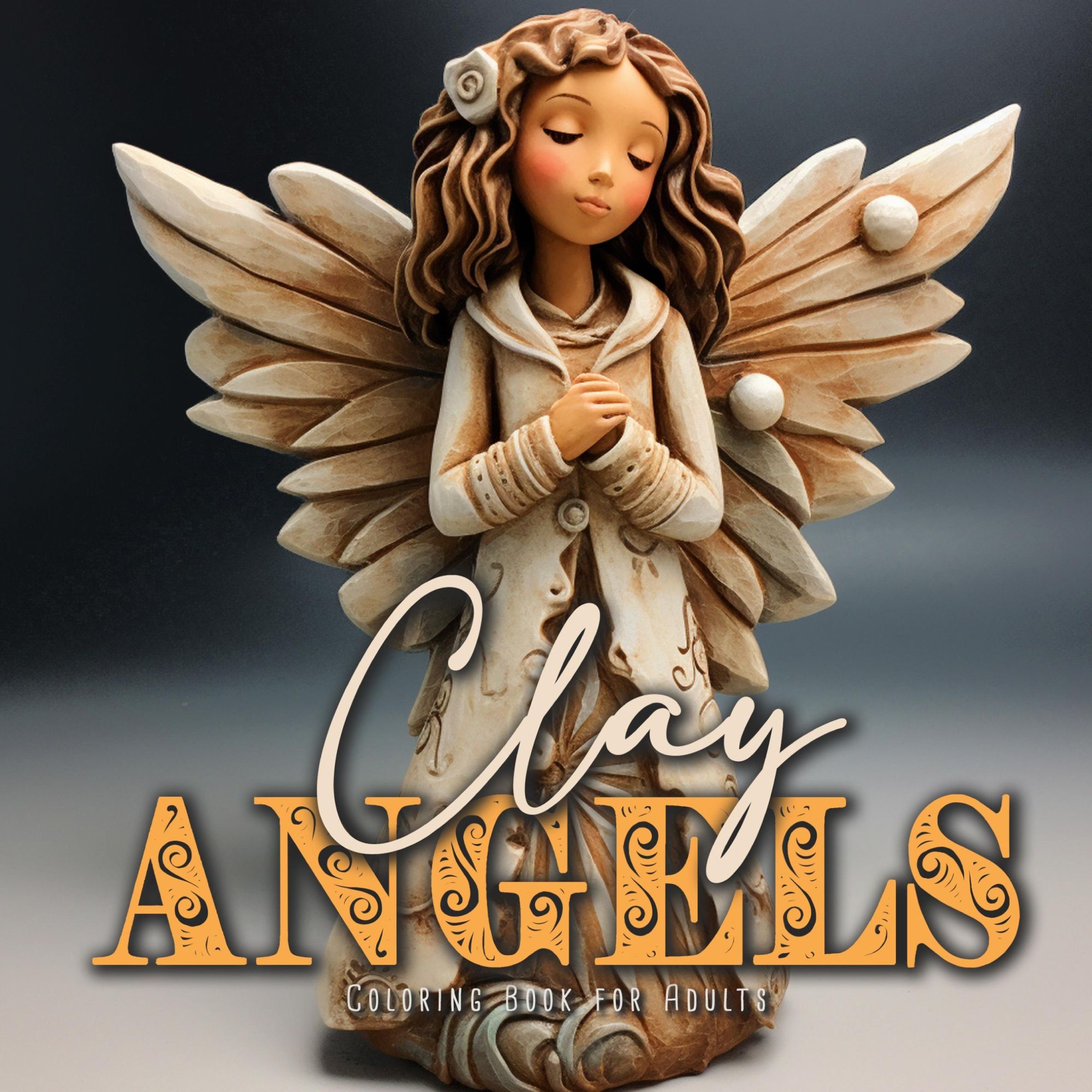 Cover: 9783758423338 | Clay Angels Coloring Book for Adults | Monsoon Publishing | Buch