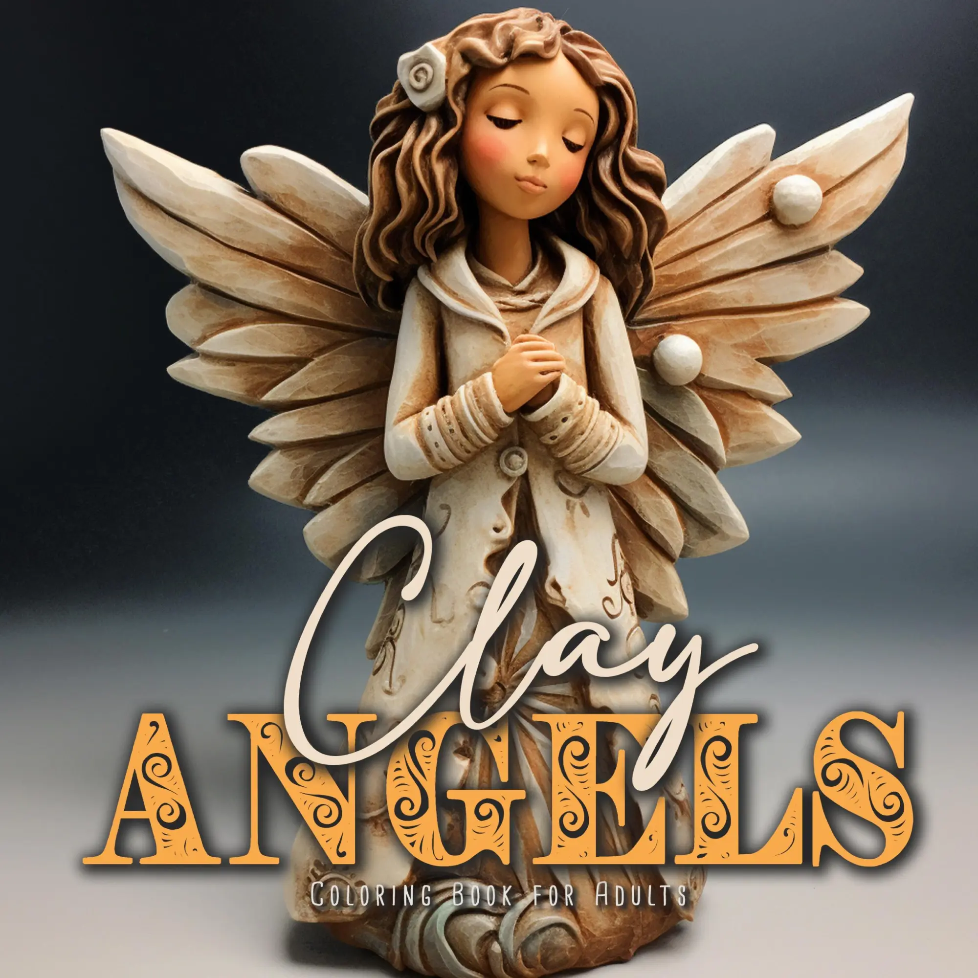Cover: 9783758423338 | Clay Angels Coloring Book for Adults | Monsoon Publishing | Buch