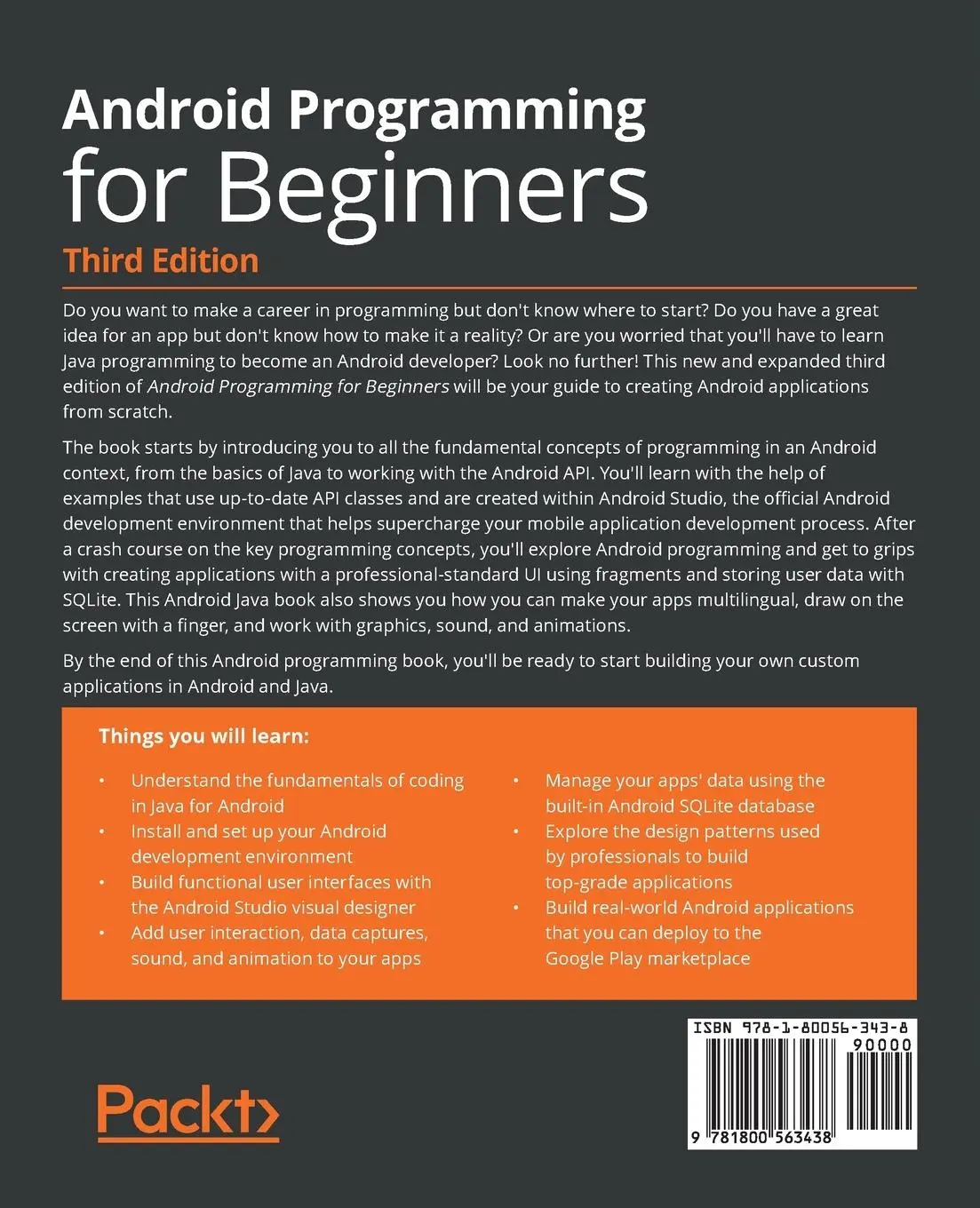 Rückseite: 9781800563438 | Android Programming for Beginners | John Horton | Taschenbuch | 2021