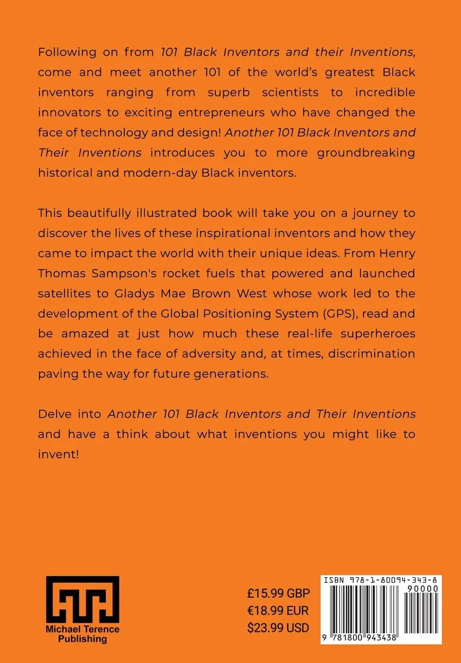 Rückseite: 9781800943438 | Another 101 Black Inventors and their Inventions | Joy James | Buch