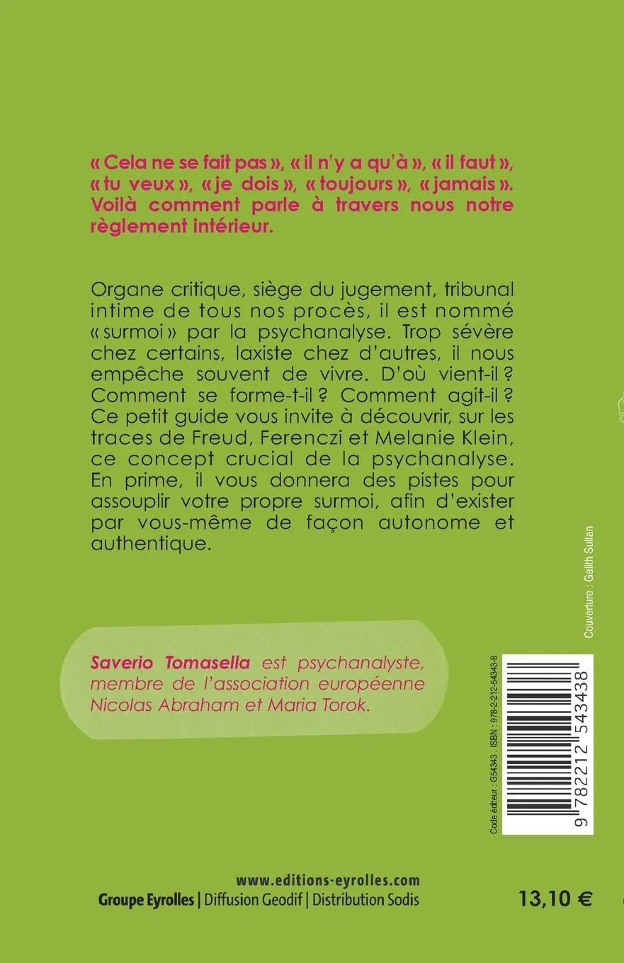 Rückseite: 9782212543438 | Le surmoi: Il faut, je dois... | Saverio Tomasella | Taschenbuch