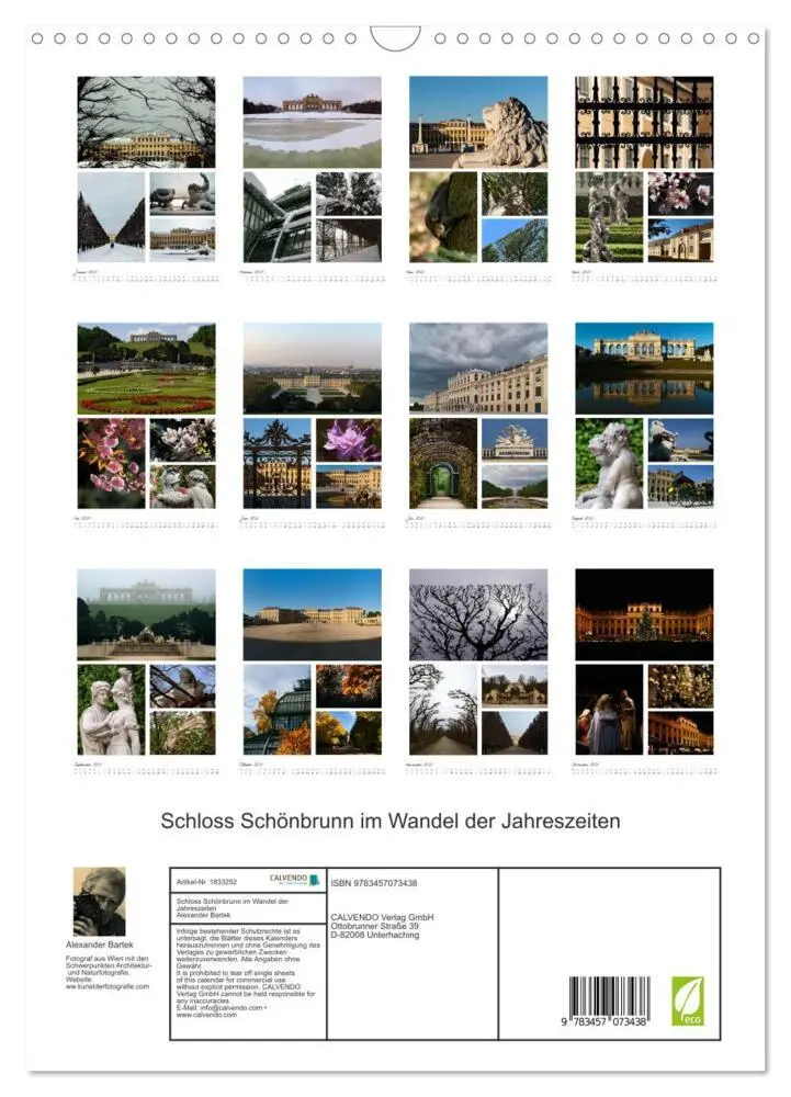 Bild: 9783457073438 | Schloss Schönbrunn im Wandel der Jahreszeiten (Wandkalender 2025...