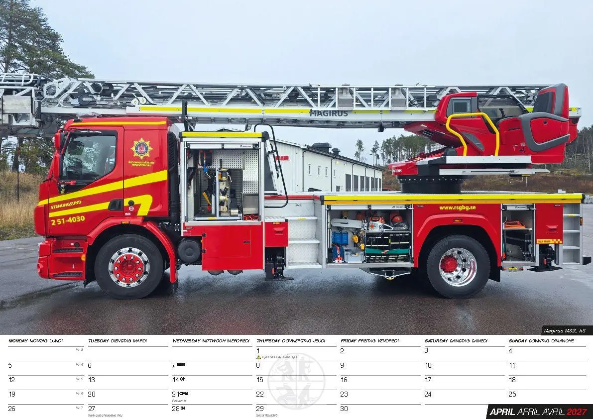Bild: 9798893613438 | Feuerwehr Kalender 2027 | Retten Löschen Bergen | Kalender | 14 S.