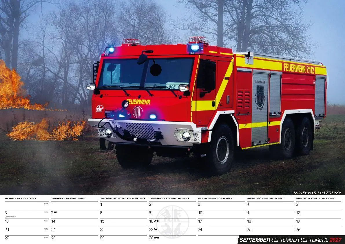 Bild: 9798893613438 | Feuerwehr Kalender 2027 | Retten Löschen Bergen | Kalender | 14 S.