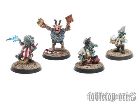 Cover: 704270723538 | Goblin Coach &amp; Staff Set 1 (4) - Fantasy Football | Tabletop-Art