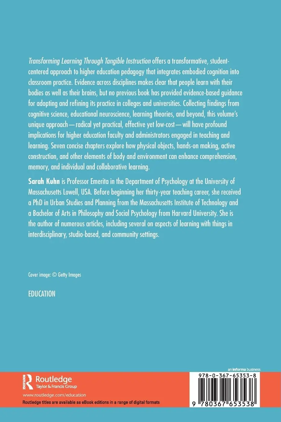Rückseite: 9780367653538 | Transforming Learning Through Tangible Instruction | Sarah Kuhn | Buch