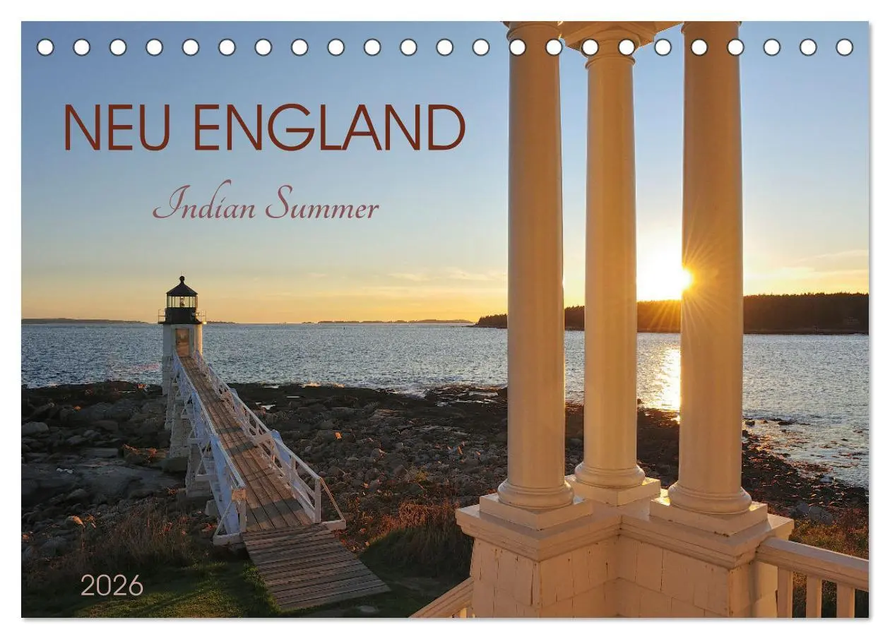 Cover: 9783457373538 | Neu England, Indian Summer (Tischkalender 2026 DIN A5 quer),...