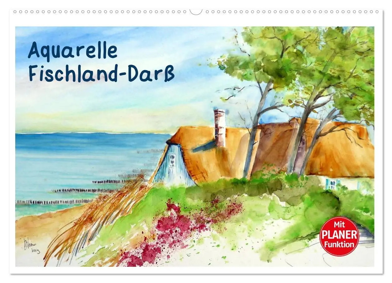 Cover: 9783457993538 | Aquarelle - Fischland-Darß (Wandkalender 2026 DIN A2 quer),...