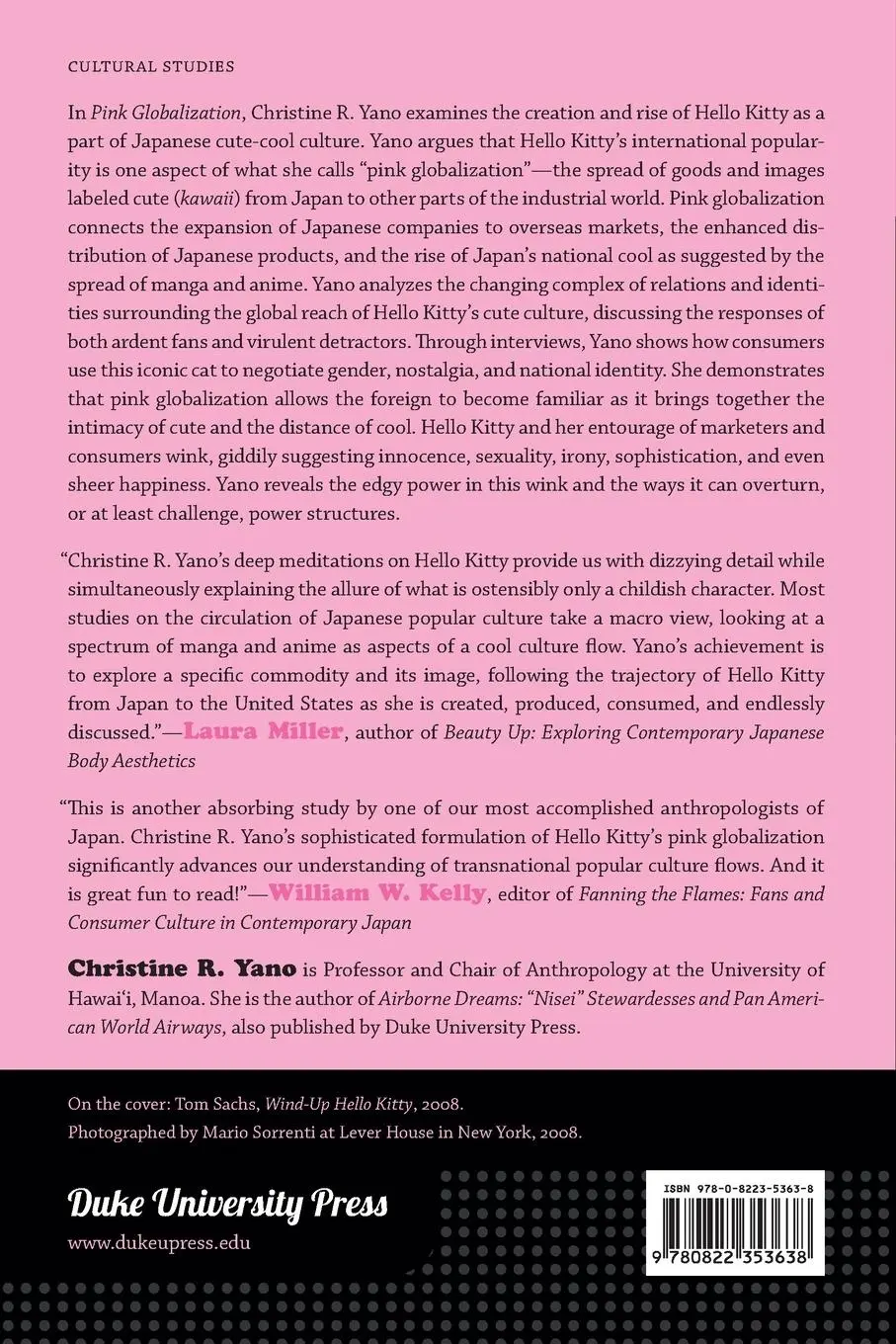 Rückseite: 9780822353638 | Pink Globalization | Hello Kitty's Trek across the Pacific | Yano