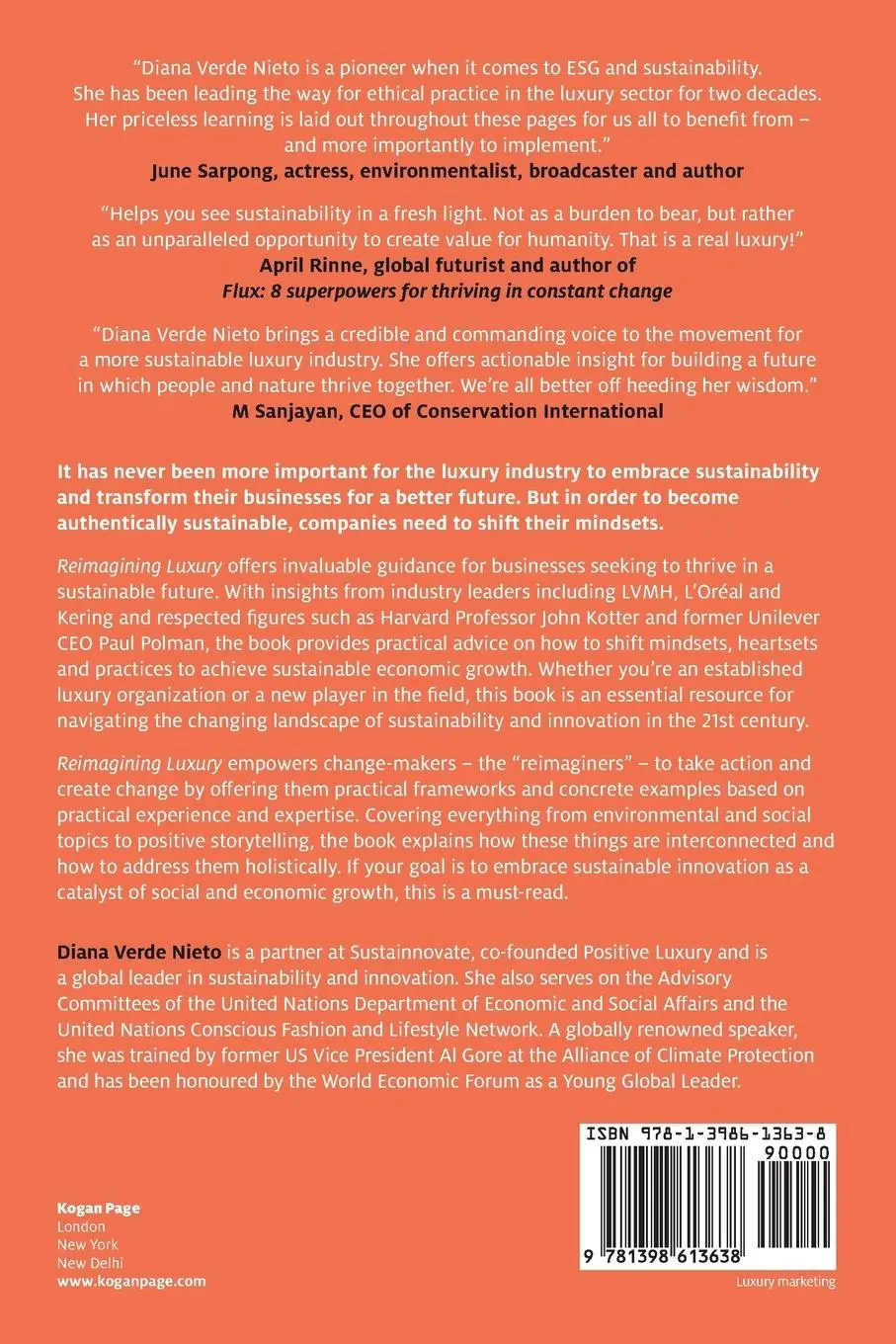 Rückseite: 9781398613638 | Reimagining Luxury | Building a Sustainable Future for your Brand
