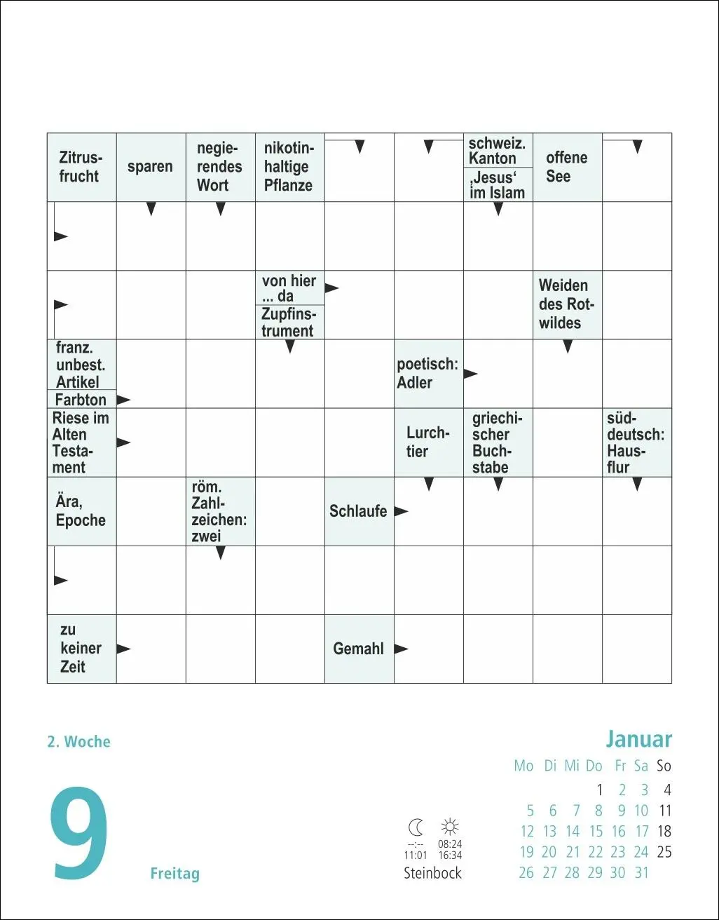 Bild: 9783756413638 | Stefan Heine Kreuzworträtsel Tagesabreißkalender 2026 | Stefan Heine