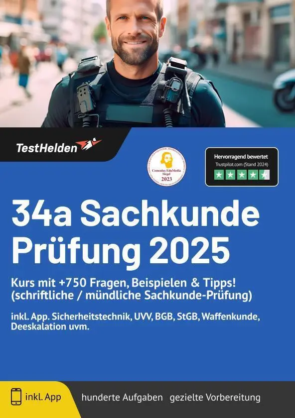 Cover: 9783988173638 | 34a Sachkunde Prüfung 2024 I Kurs mit +750 Fragen, Beispielen &amp;...
