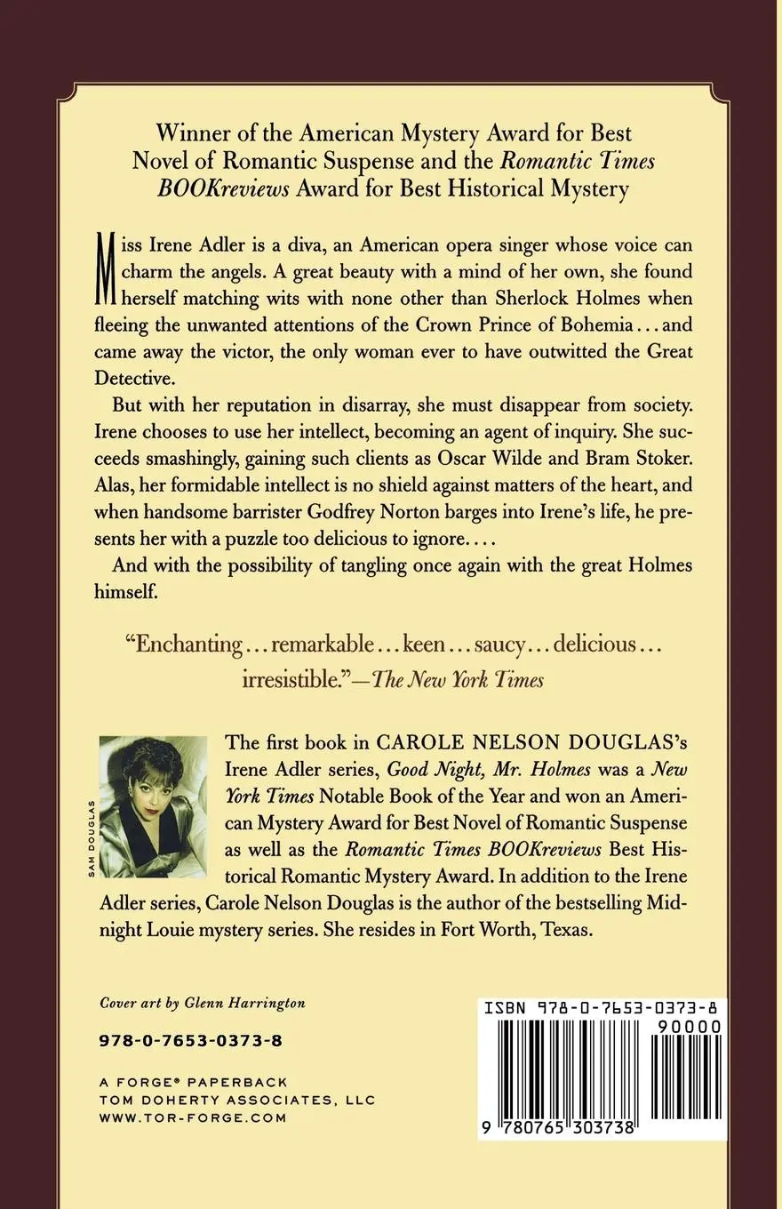 Rückseite: 9780765303738 | Good Night, Mr. Holmes | Carole Nelson Douglas | Taschenbuch | 2009