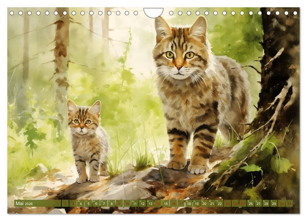 Bild: 9783457353738 | Zwölf Monate im Wald (Wandkalender 2026 DIN A4 quer), CALVENDO...