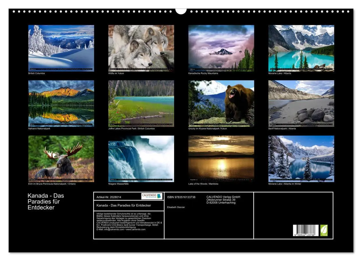 Bild: 9783516133738 | Kanada - Das Paradies für Entdecker (Wandkalender 2026 DIN A2...