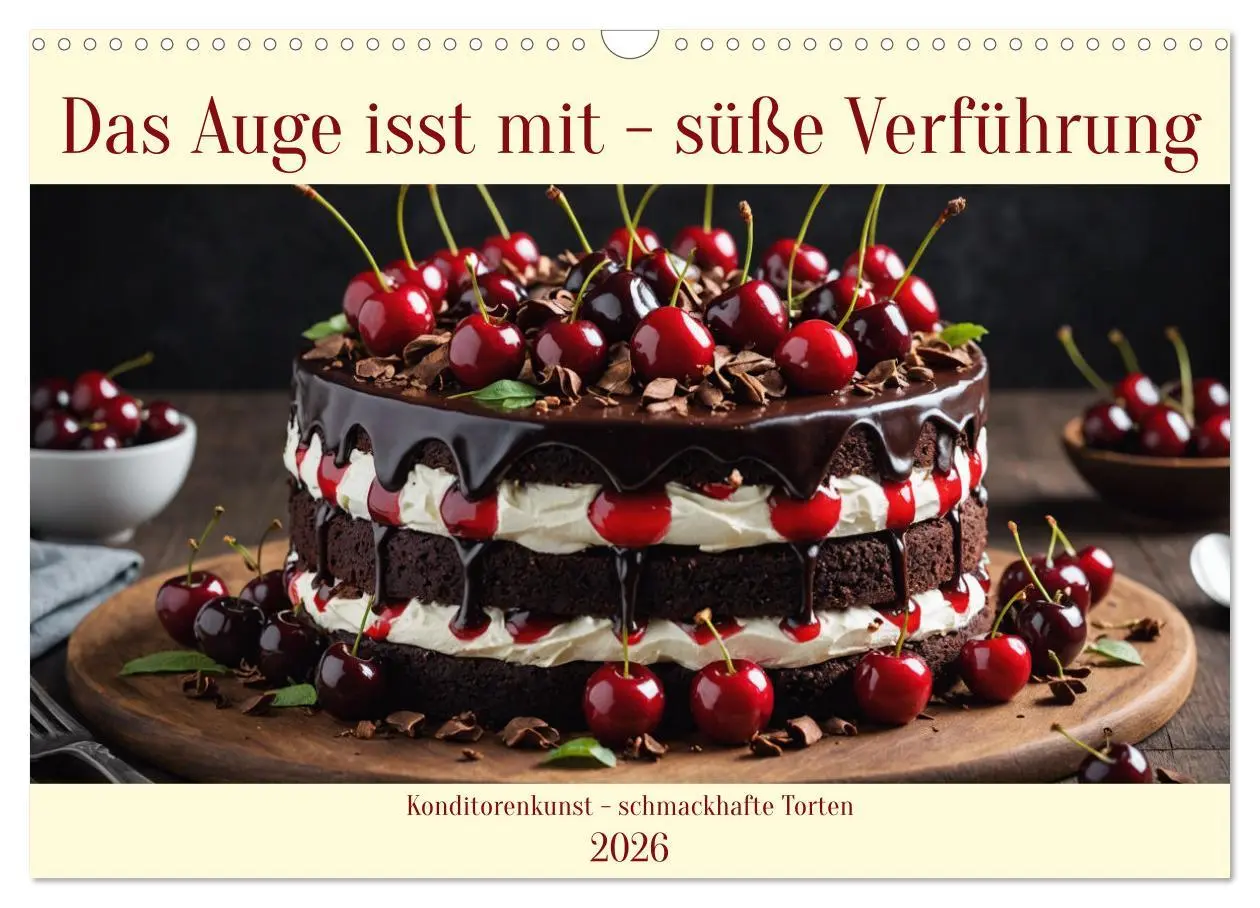Cover: 9783457413838 | Das Auge isst mit - Süße Verführung (Wandkalender 2026 DIN A3...