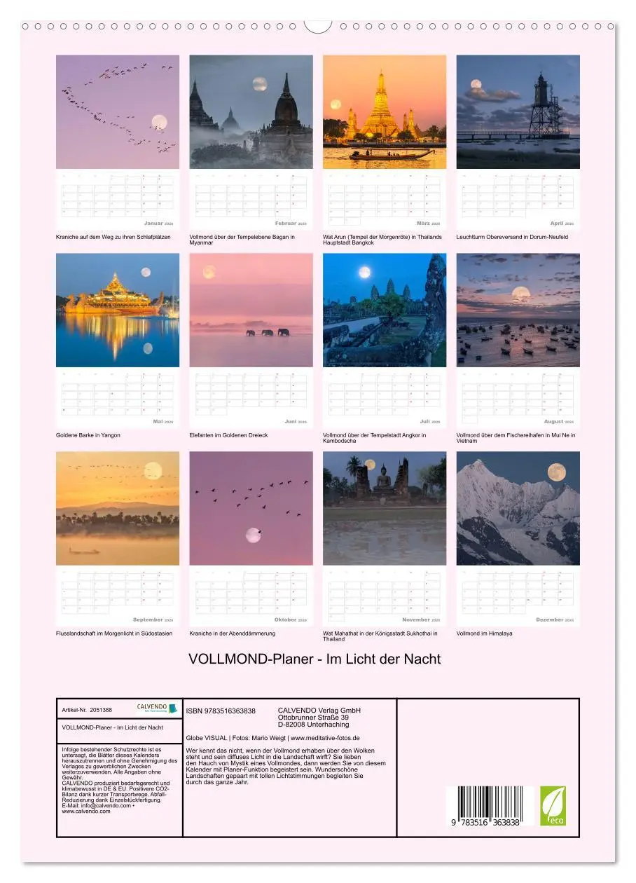 Bild: 9783516363838 | VOLLMOND-Planer - Im Licht der Nacht (Wandkalender 2026 DIN A2...