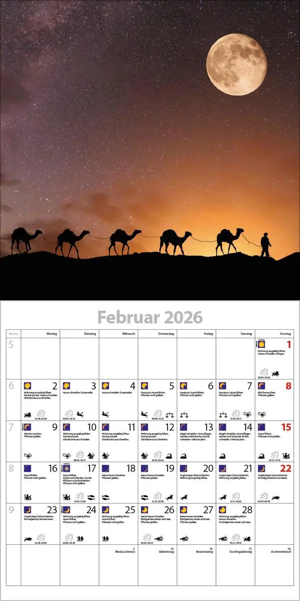 Bild: 9783731883838 | Der große Mondplaner 2026 | Verlag Korsch | Kalender | 13 S. | Deutsch
