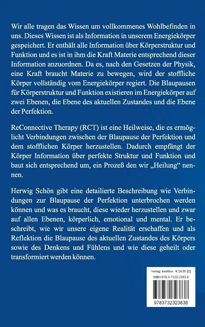 Rückseite: 9783732323838 | Reconnective Therapy | Ein neues Paradigma der Heilkunde | Schön