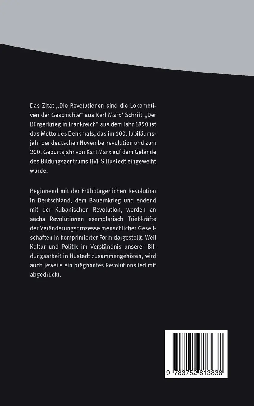 Rückseite: 9783752813838 | Revolutionen | Zum 200. Geburtstag von Karl Marx | Harald Kolbe | Buch