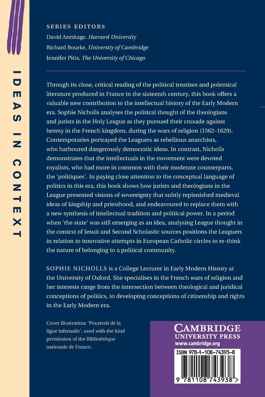 Rückseite: 9781108743938 | Political Thought in the French Wars of Religion | Sophie Nicholls