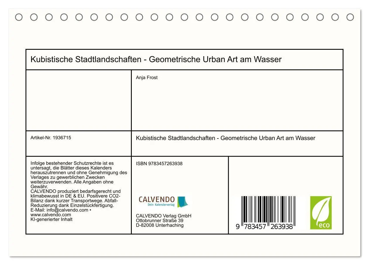 Bild: 9783457263938 | Kubistische Stadtlandschaften - Geometrische Urban Art am Wasser...