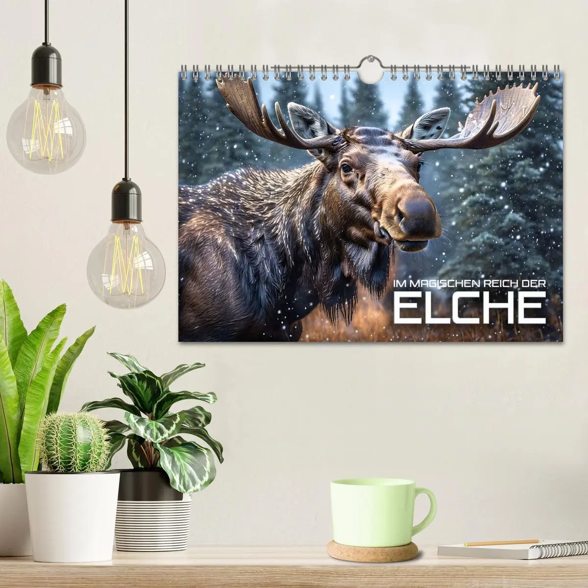 Bild: 9783457333938 | Im magischen Reich der Elche (Wandkalender 2026 DIN A4 quer),...