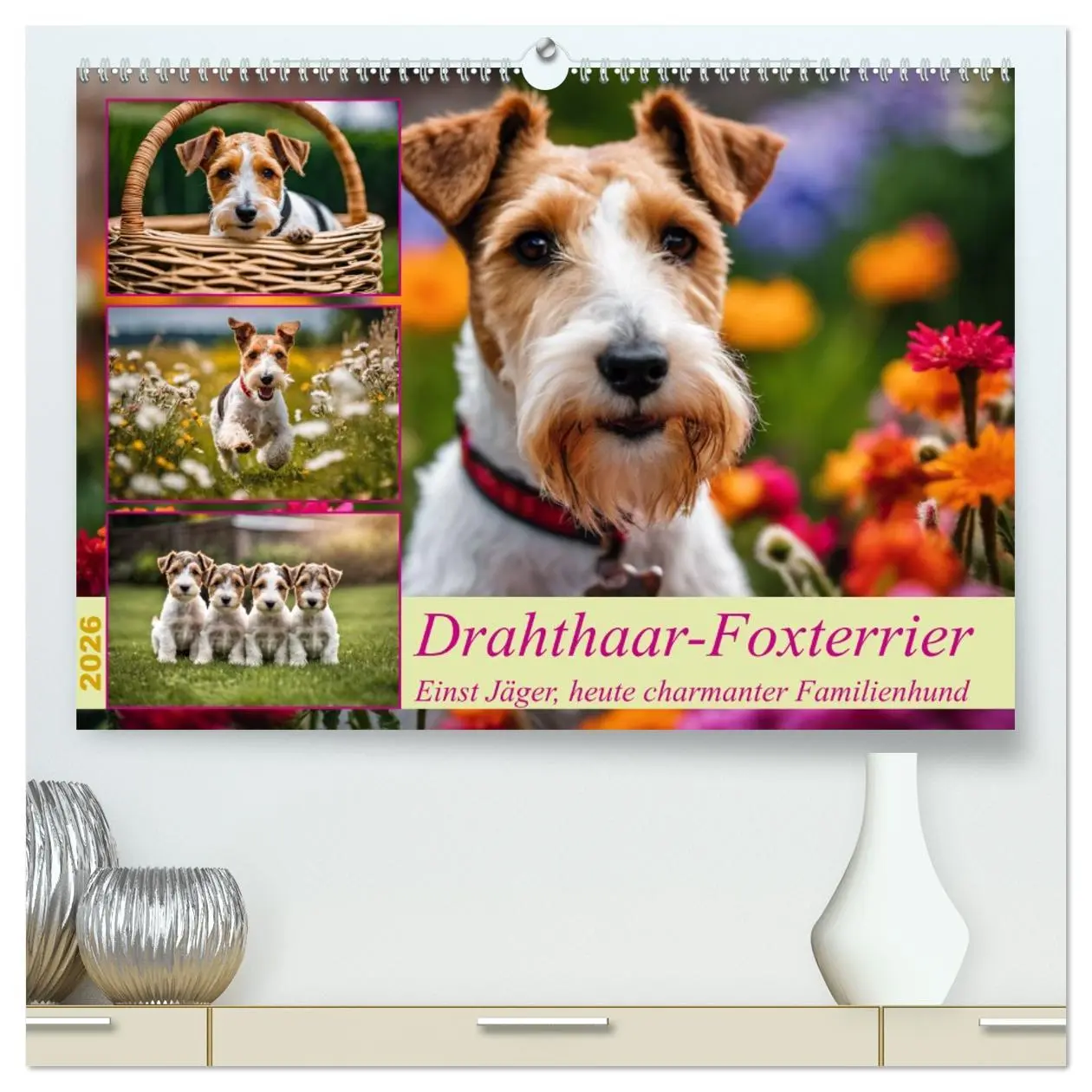 Cover: 9783457403938 | Drahthaar-Foxterrier (hochwertiger Premium Wandkalender 2026 DIN A2...