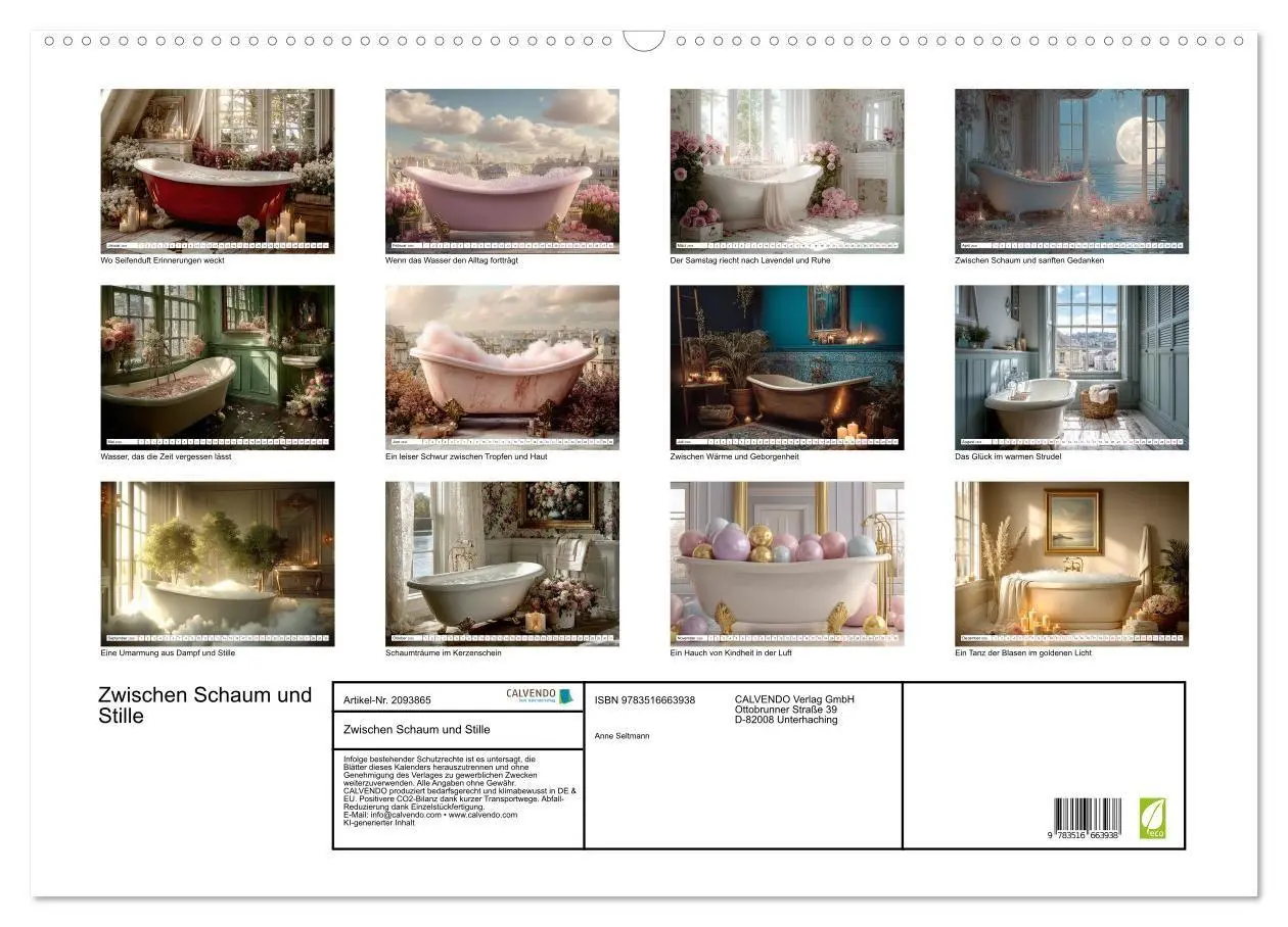 Bild: 9783516663938 | Zwischen Schaum und Stille (Wandkalender 2026 DIN A2 quer),...
