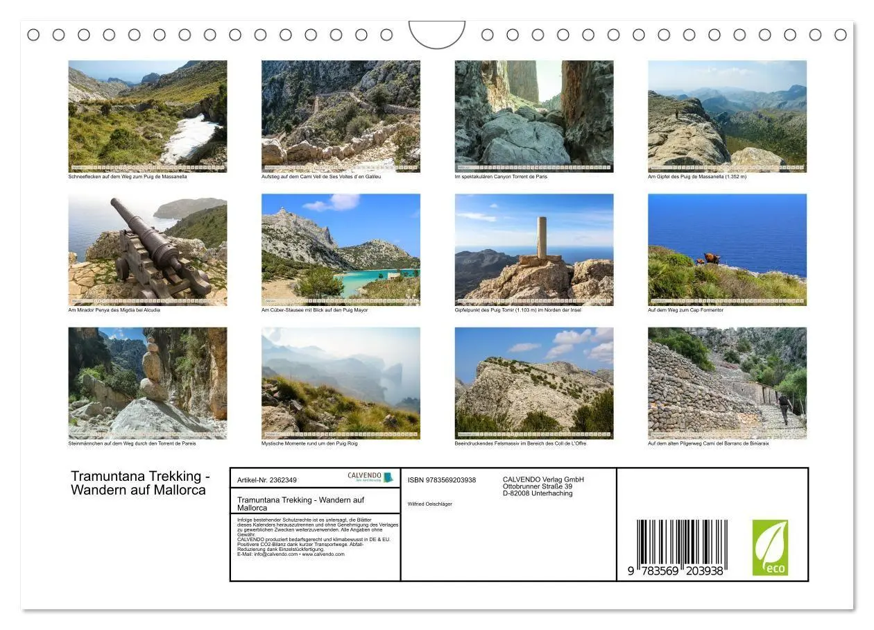 Bild: 9783569203938 | Tramuntana Trekking - Wandern auf Mallorca (Wandkalender 2027 DIN...