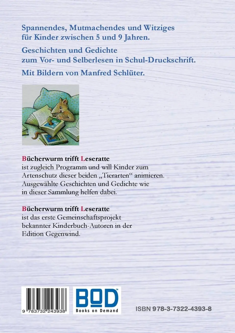 Rückseite: 9783732243938 | Bücherwurm trifft Leseratte | Geschichten, Bilder und Reime für Kinder