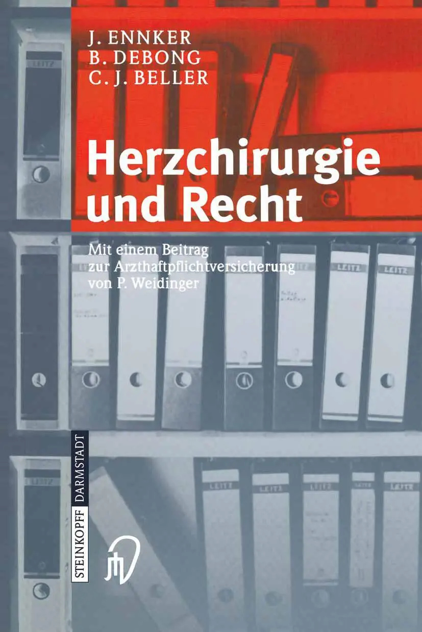 Cover: 9783798513938 | Herzchirurgie und Recht | J. Ennker (u. a.) | Taschenbuch | xii | 2004
