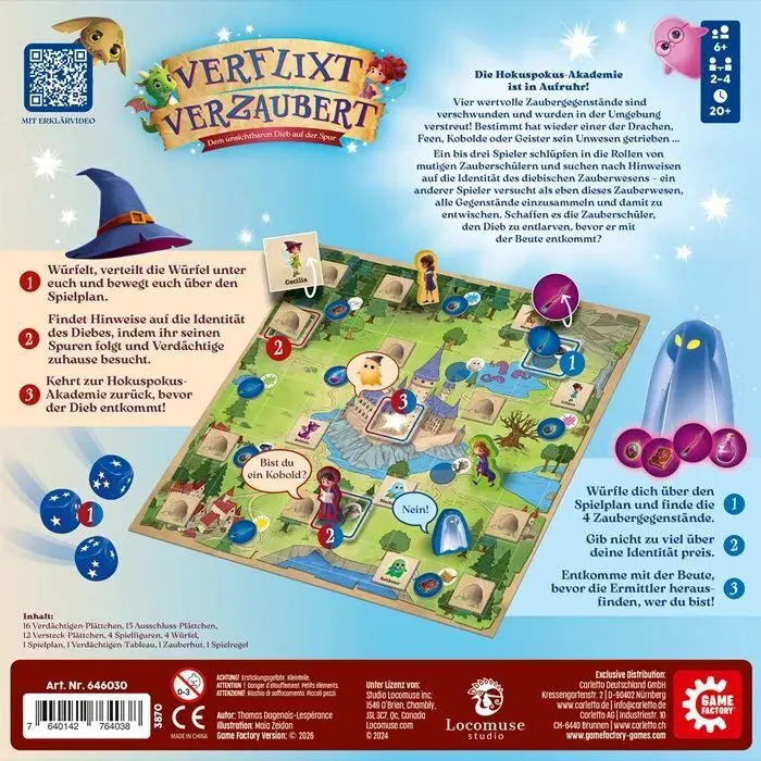 Bild: 7640142764038 | GAME FACTORY - Verflixt Verzaubert (d) | Spiel | In Karton | 646030