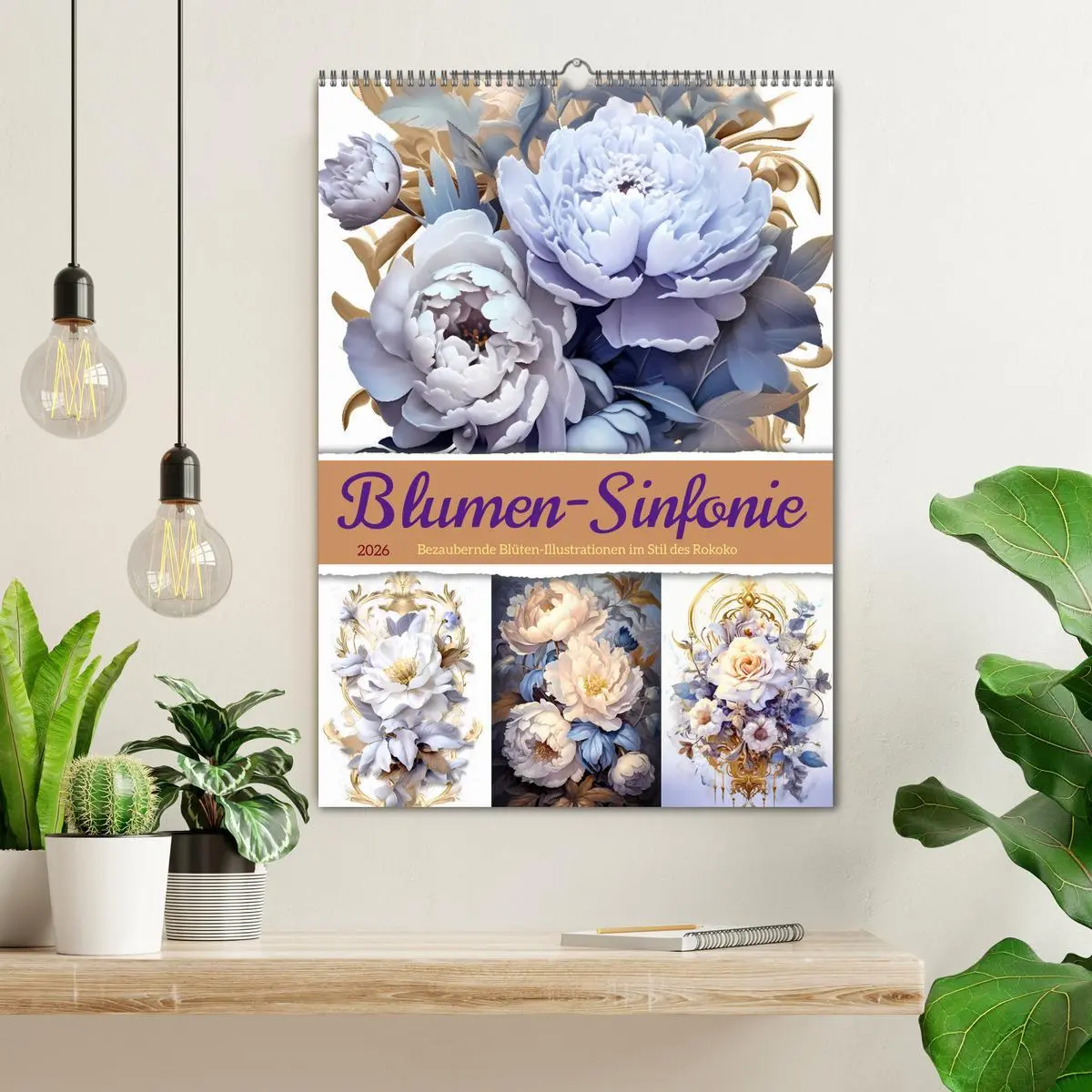 Bild: 9783516314038 | Blumen-Sinfonie (Wandkalender 2026 DIN A2 hoch), CALVENDO...