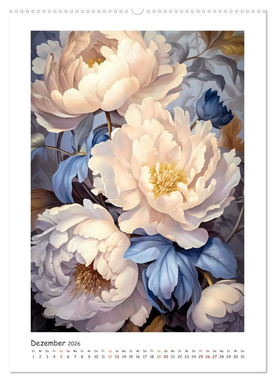 Bild: 9783516314038 | Blumen-Sinfonie (Wandkalender 2026 DIN A2 hoch), CALVENDO...