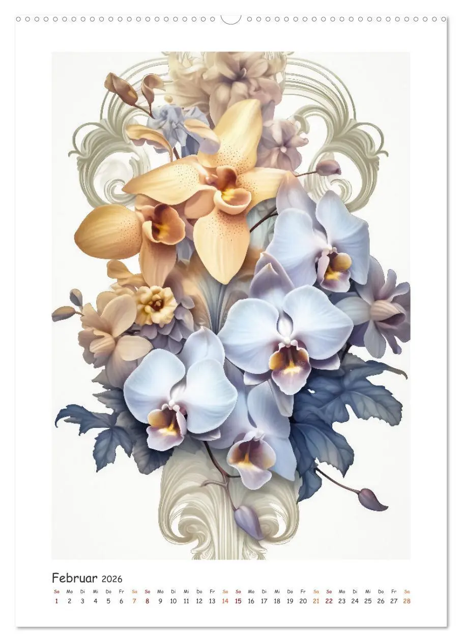 Bild: 9783516314038 | Blumen-Sinfonie (Wandkalender 2026 DIN A2 hoch), CALVENDO...