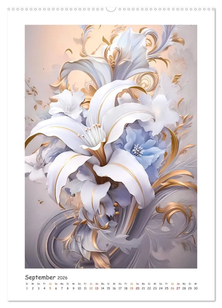 Bild: 9783516314038 | Blumen-Sinfonie (Wandkalender 2026 DIN A2 hoch), CALVENDO...