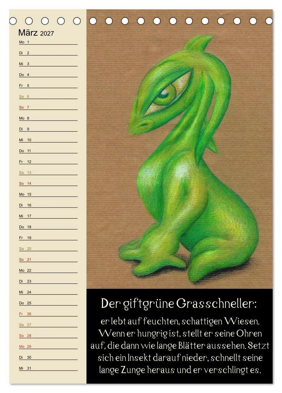 Bild: 9783594154038 | Fabelhafte Wesen / Geburtstagskalender (Tischkalender 2027 DIN A5...