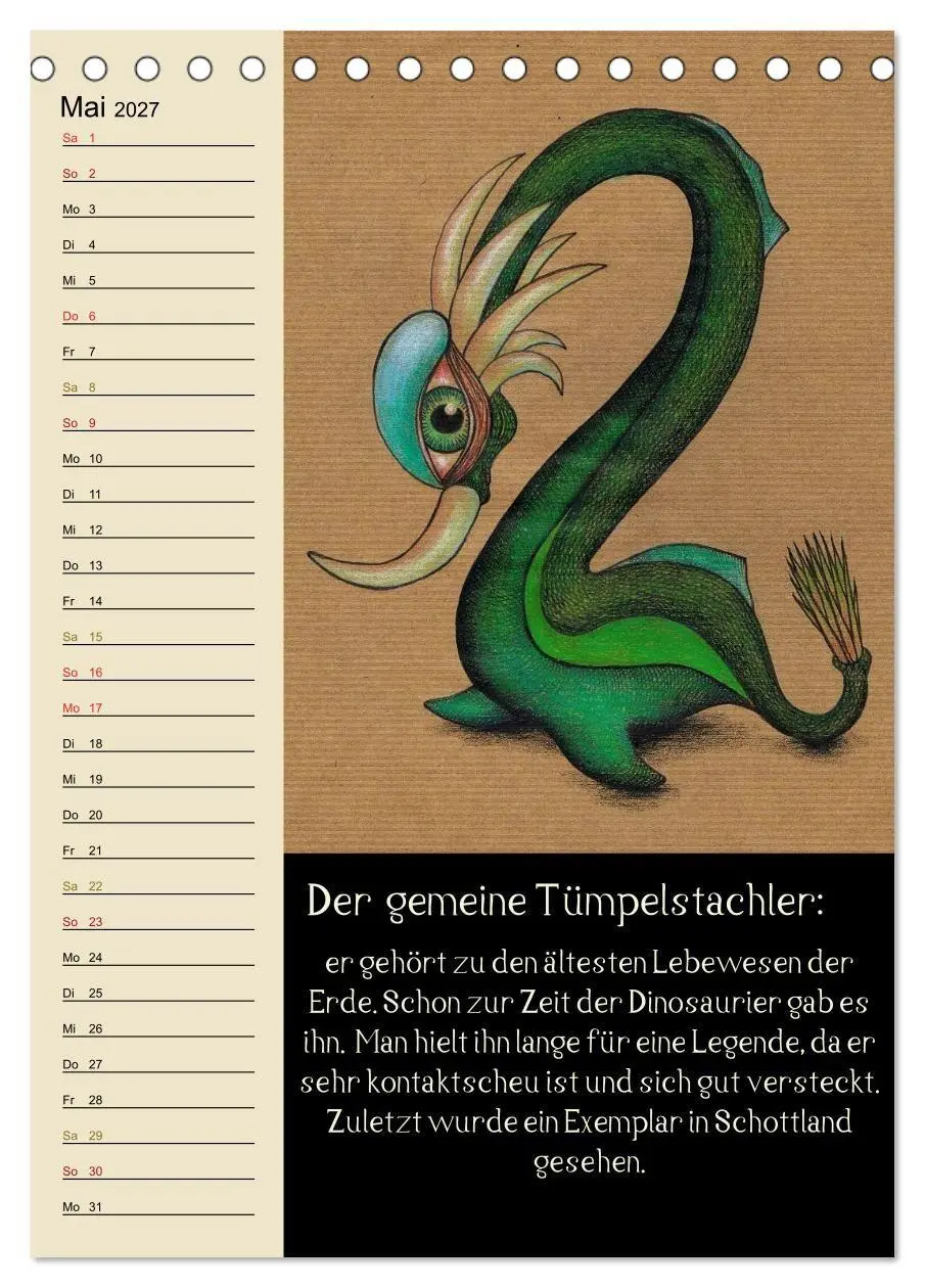 Bild: 9783594154038 | Fabelhafte Wesen / Geburtstagskalender (Tischkalender 2027 DIN A5...