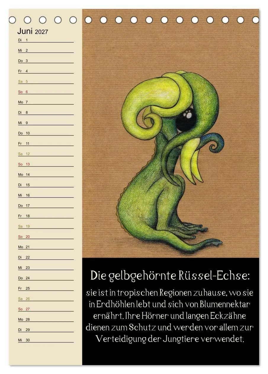 Bild: 9783594154038 | Fabelhafte Wesen / Geburtstagskalender (Tischkalender 2027 DIN A5...