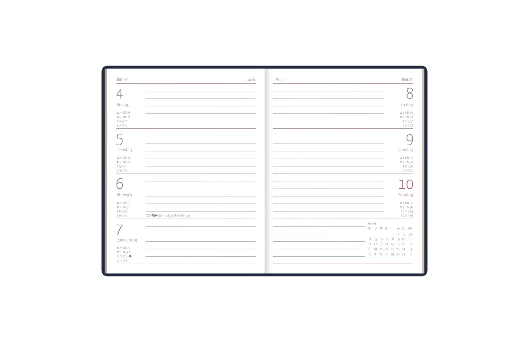 Bild: 4069095014138 | Taschenkalender blau 1W/2S 2027 | Neumann Verlage GmbH &amp; Co KG | Buch