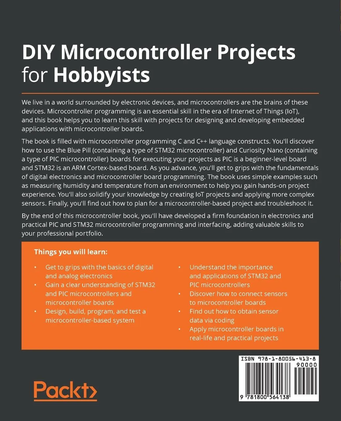 Rückseite: 9781800564138 | DIY Microcontroller Projects for Hobbyists | Garcia-Ruiz (u. a.)