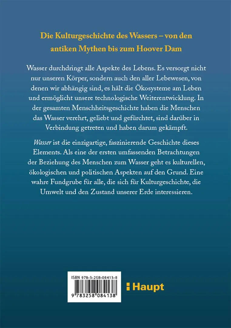 Rückseite: 9783258084138 | Wasser | Eine Kultur- und Naturgeschichte | Veronica Strang | Buch