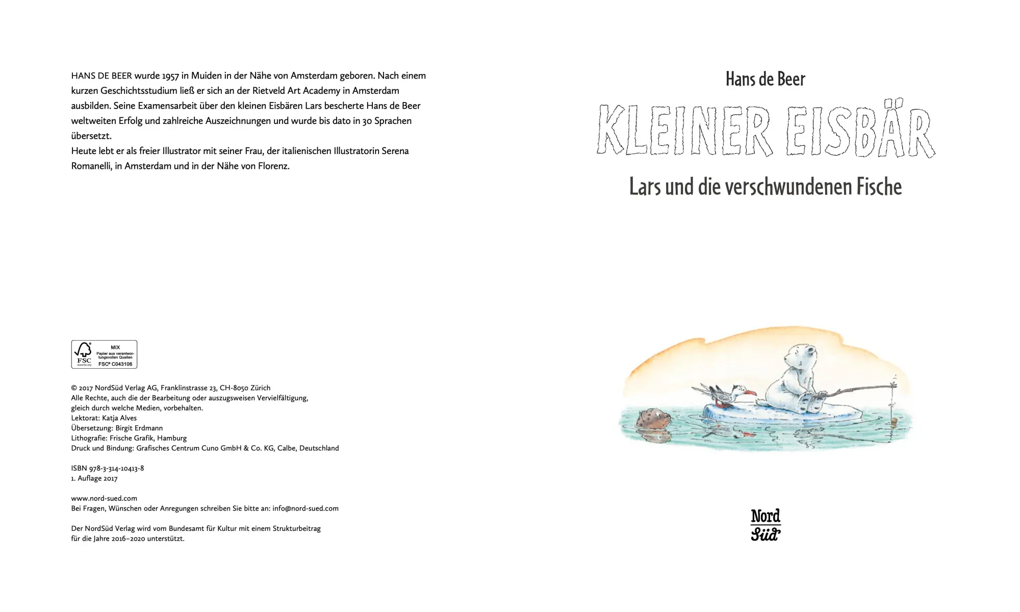 Bild: 9783314104138 | Kleiner Eisbär - Lars und die verschwundenen Fische | Hans de Beer