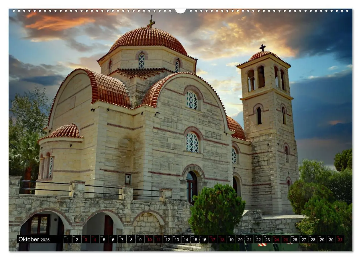 Bild: 9783457384138 | Klöster und Kirchen auf Kreta (hochwertiger Premium Wandkalender...