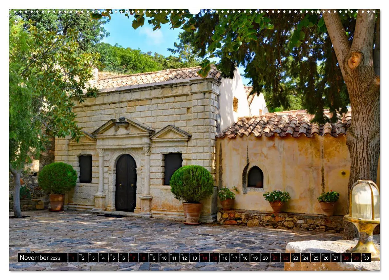 Bild: 9783457384138 | Klöster und Kirchen auf Kreta (hochwertiger Premium Wandkalender...