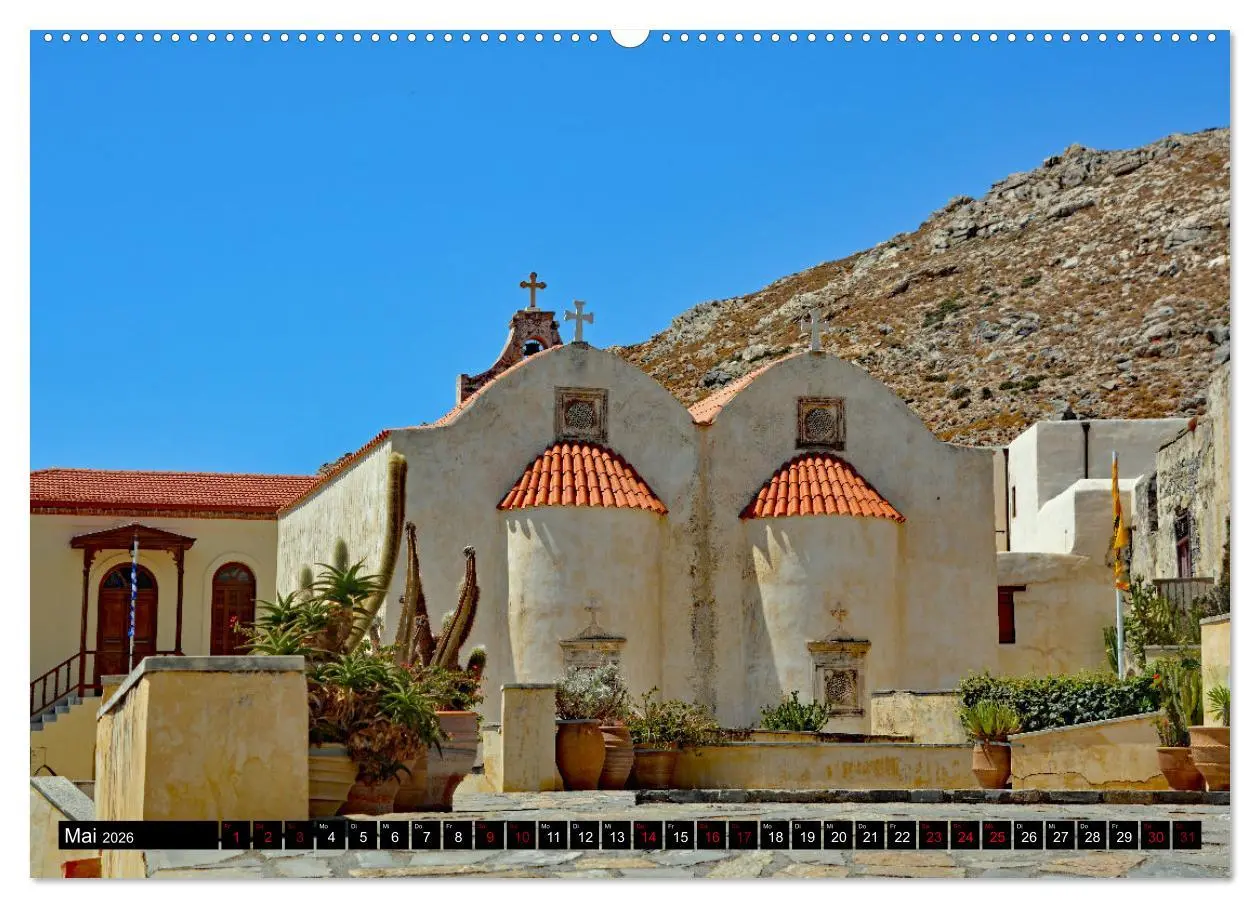 Bild: 9783457384138 | Klöster und Kirchen auf Kreta (hochwertiger Premium Wandkalender...